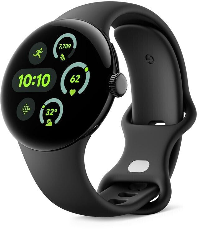 Google Pixel Watch 3 (2024) – 45mm Matte Black mit Obsidian Sportarmband Google Pixel Watch 3 (2024) – 45mm Matte Black mit Obsidian Sportarmband